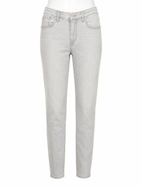Size 25 Citizens of Humanity Charlie Crop High‎ Rise Skinny Jeans Light Gray USA